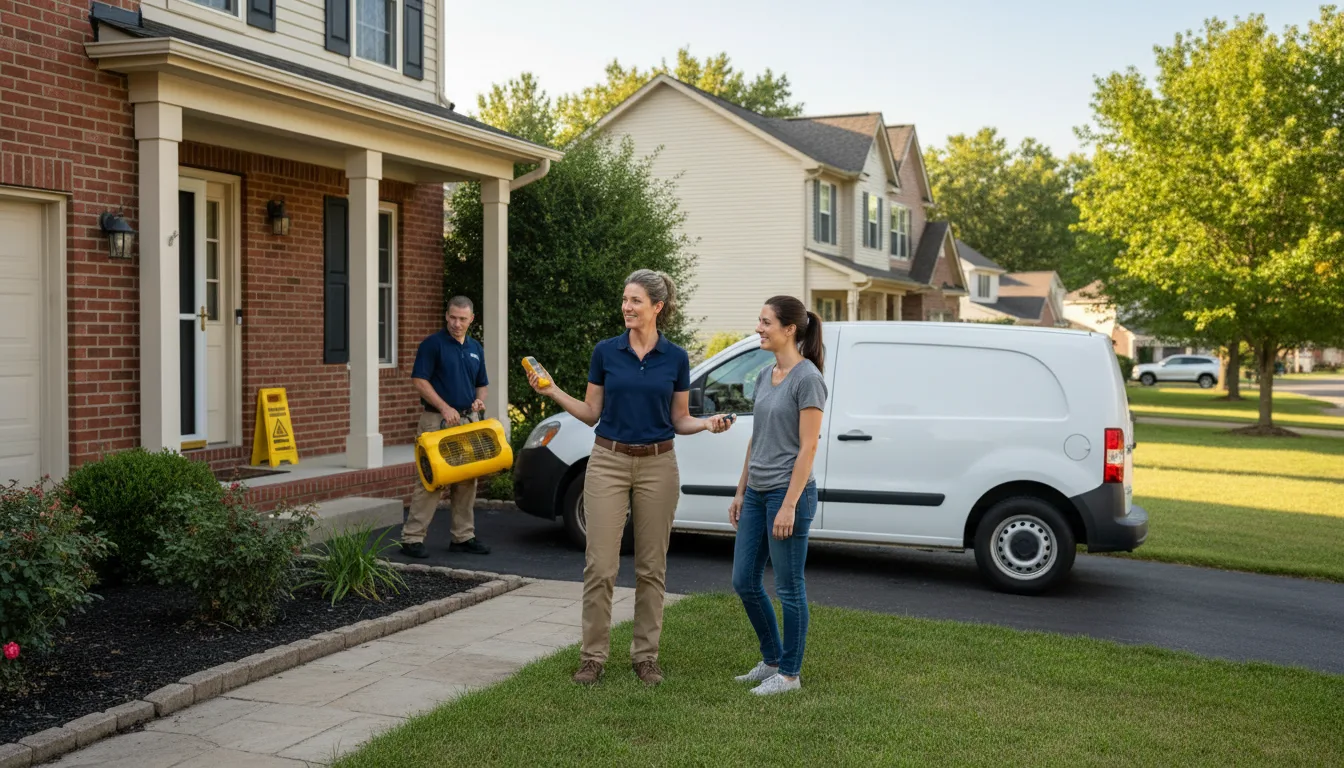 Water restoration image for Flood Water Cleanup, Removal And Restoration Services in South Point, OH